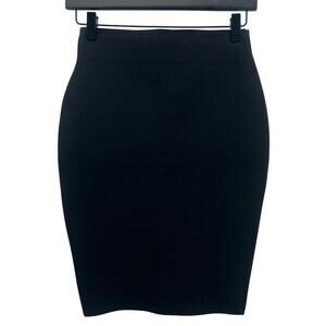 High Waisted Bodycon Pencil Skirt Womens Small Black New